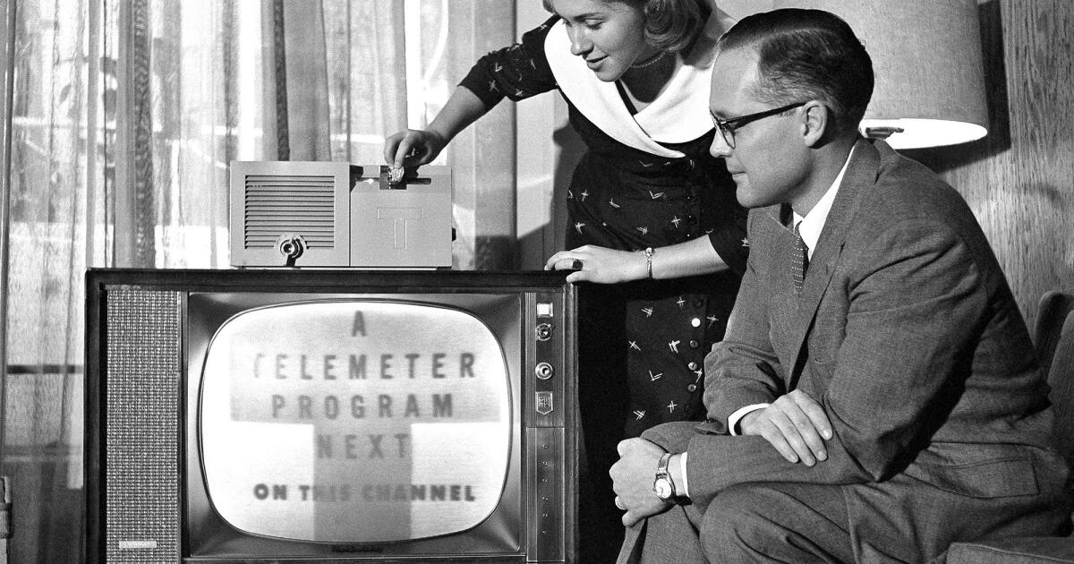 Video on demand TV circa 1953 Just deposit coins in the slot